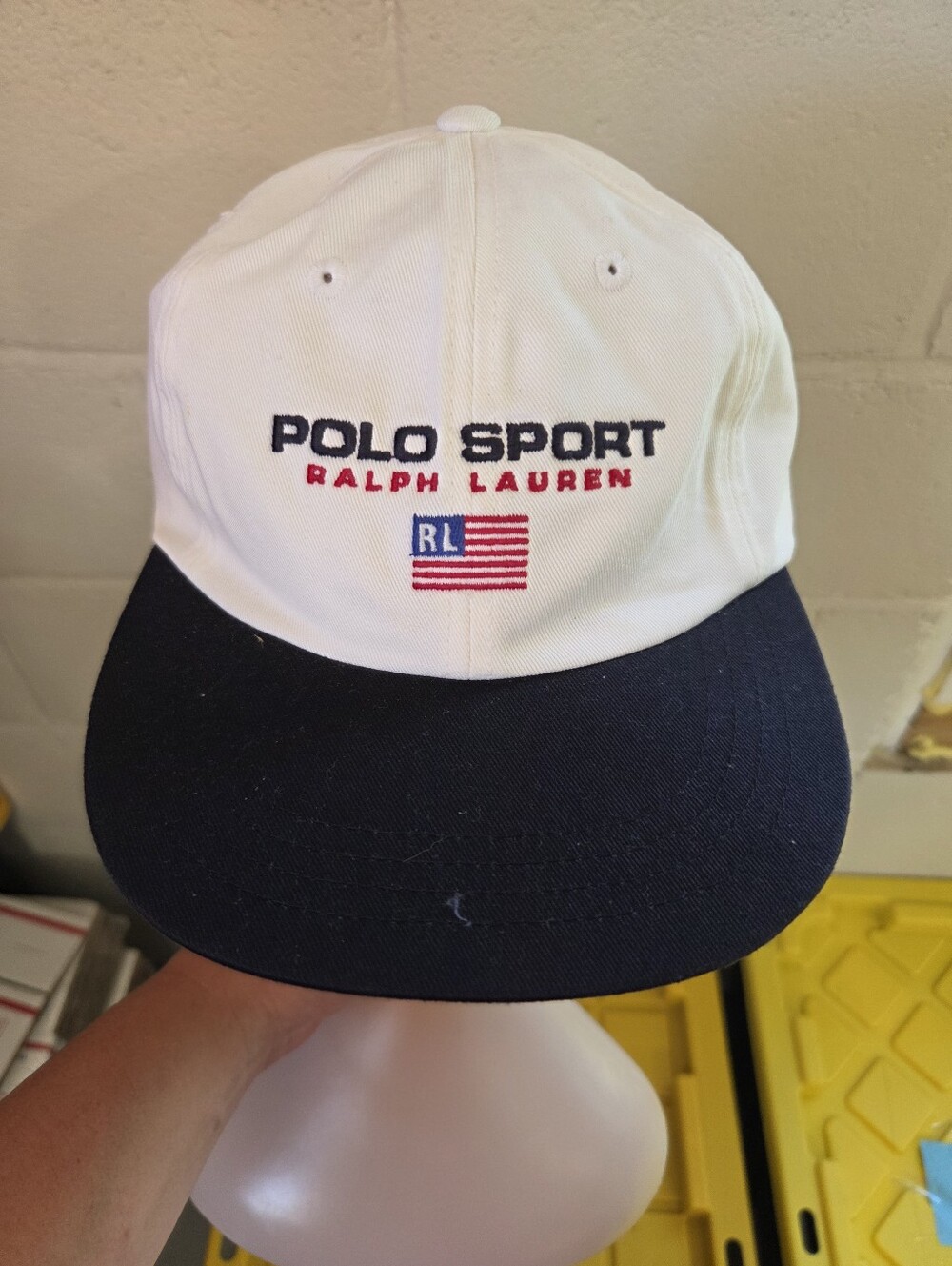 Polo ralph lauren sport vintage 90s spellout hat